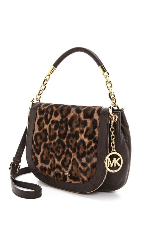 michael kors cow print bag|Michael Kors bag leopard print.